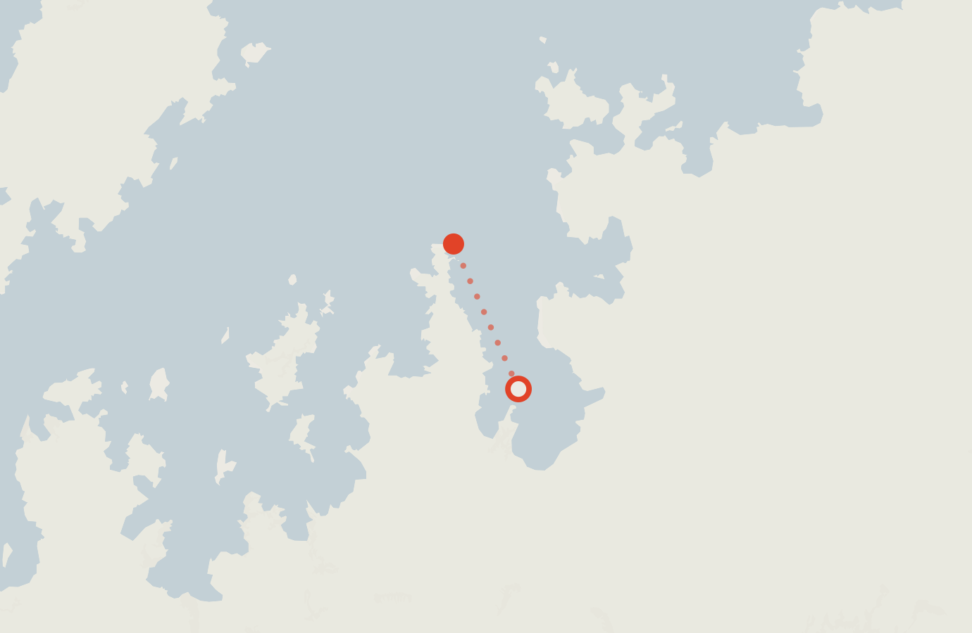 Activity map — real sighting points on an OpenStreetMap basemap
