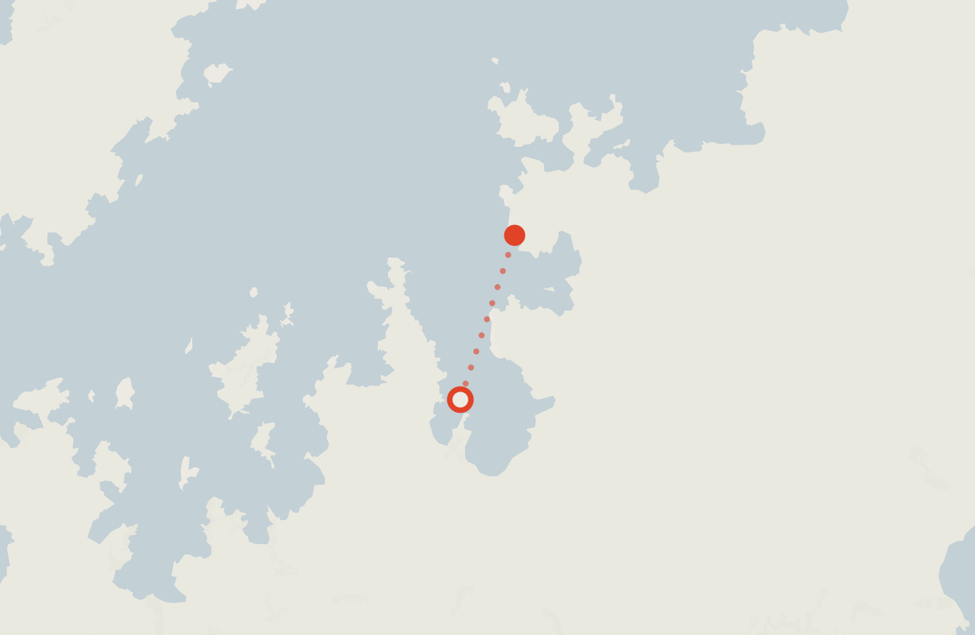 Activity map — real sighting points on an OpenStreetMap basemap