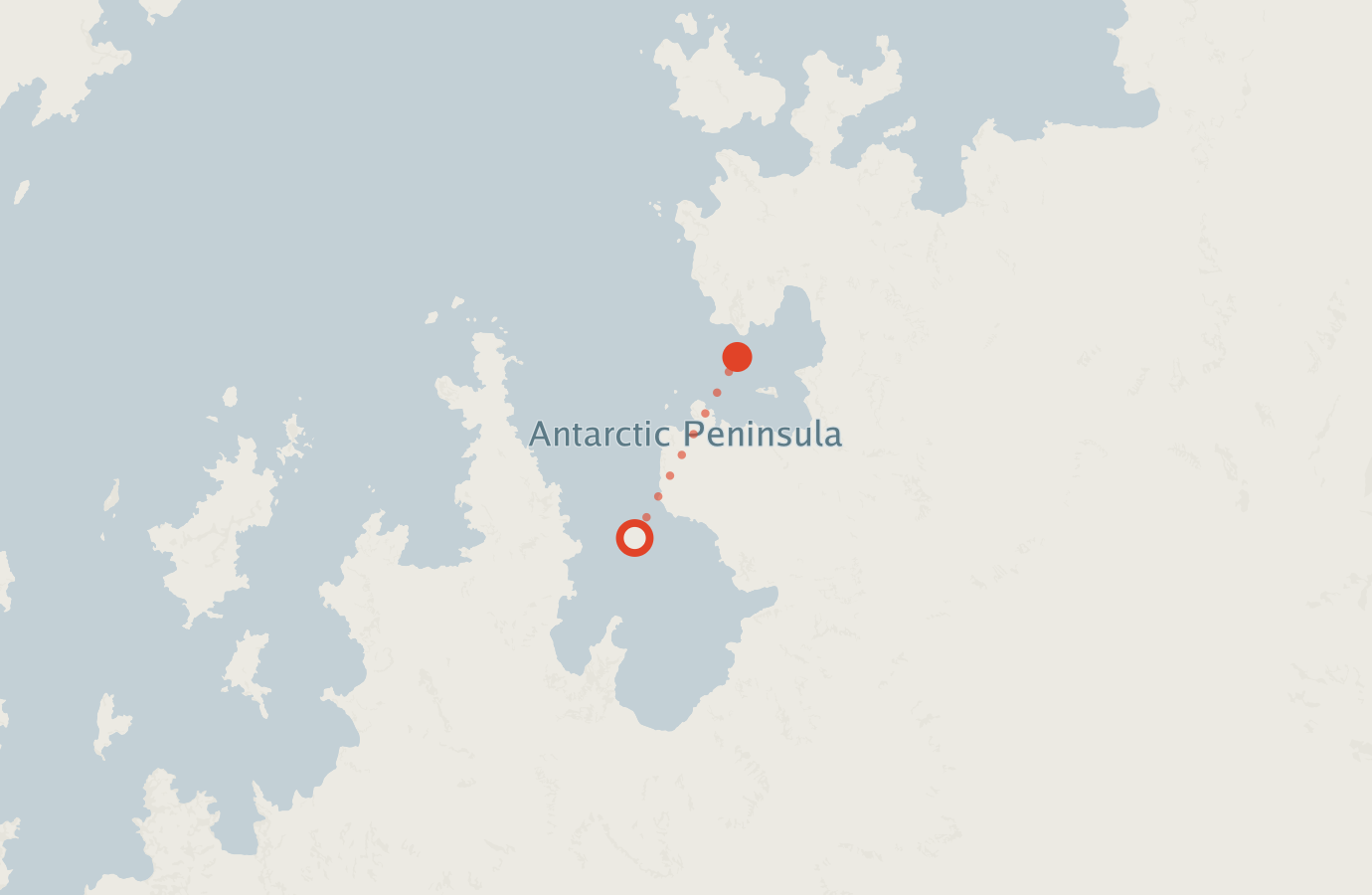 Activity map — real sighting points on an OpenStreetMap basemap