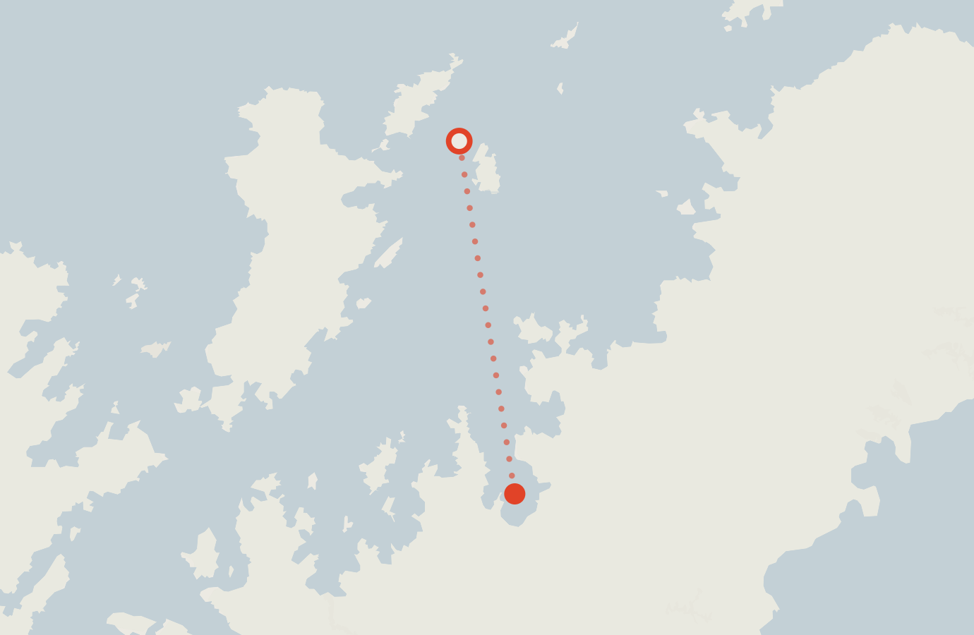 Activity map — real sighting points on an OpenStreetMap basemap