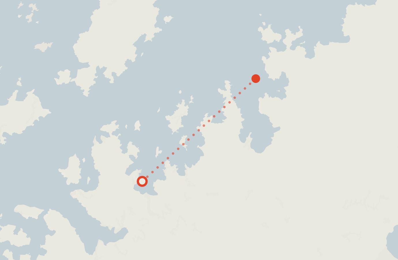 Activity map — real sighting points on an OpenStreetMap basemap