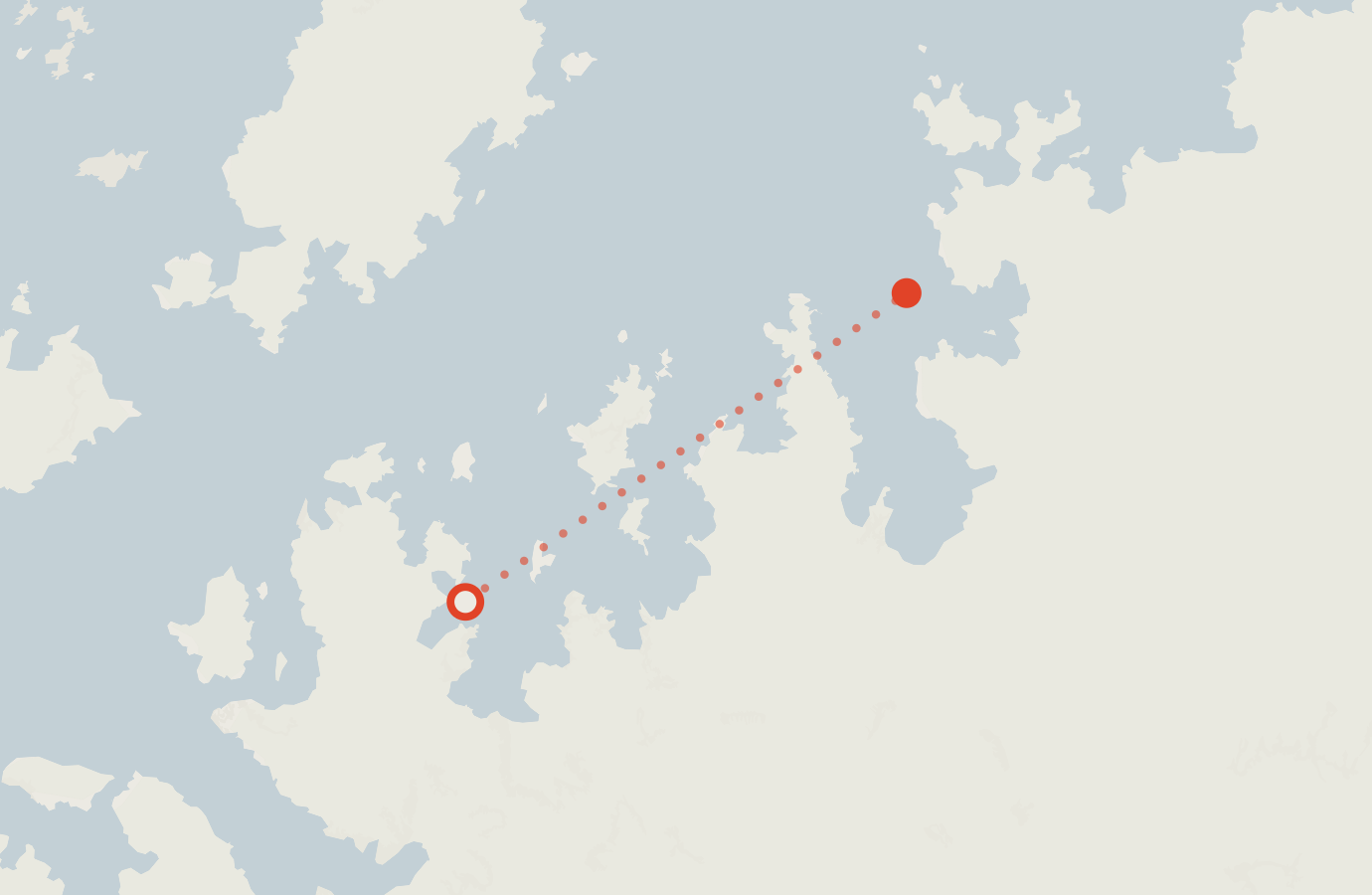 Activity map — real sighting points on an OpenStreetMap basemap