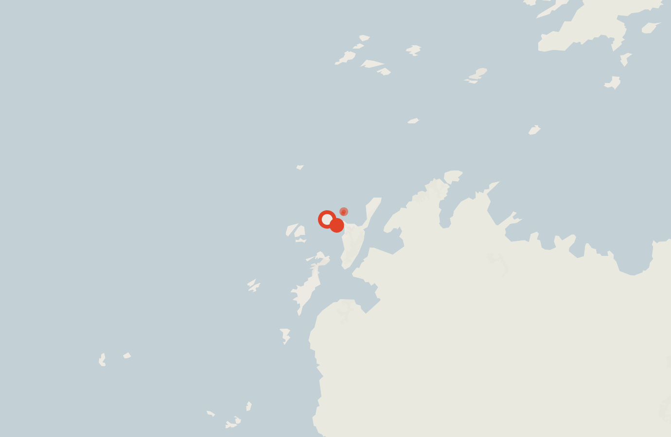 Activity map — real sighting points on an OpenStreetMap basemap