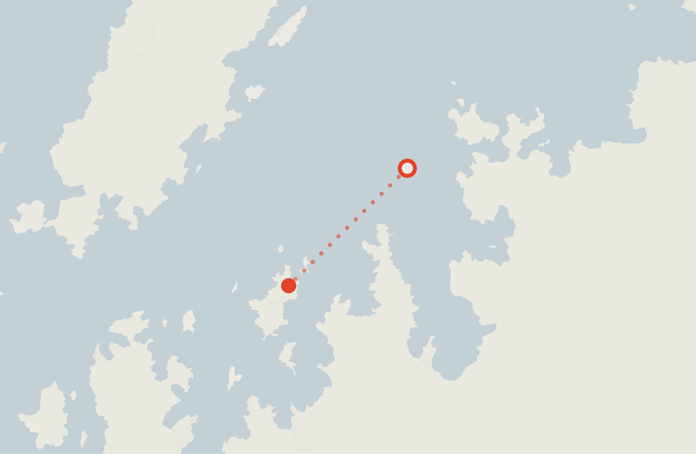 Activity map — real sighting points on an OpenStreetMap basemap