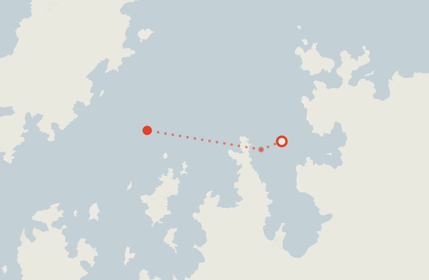Activity map — real sighting points on an OpenStreetMap basemap