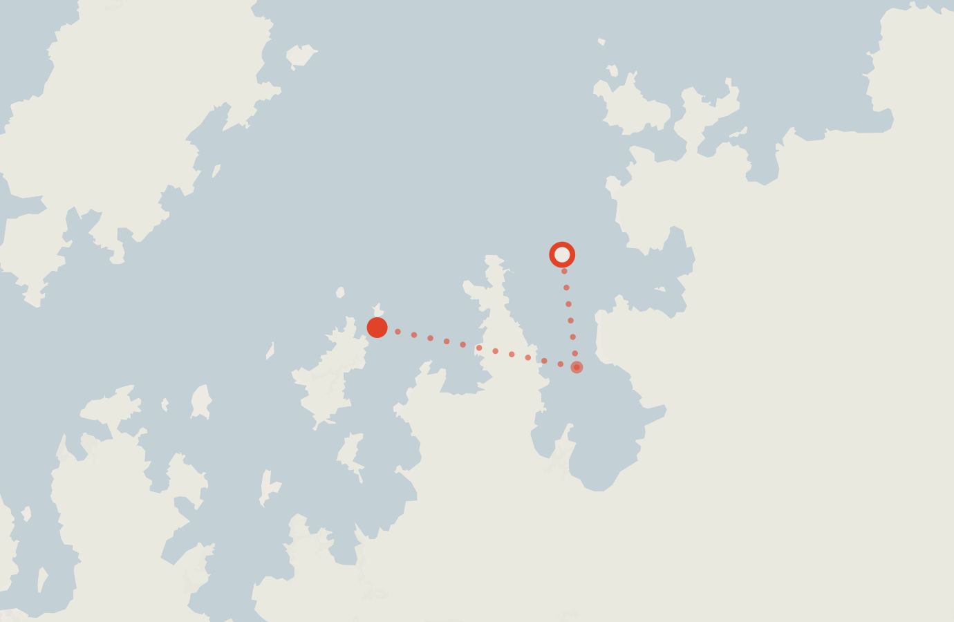 Activity map — real sighting points on an OpenStreetMap basemap