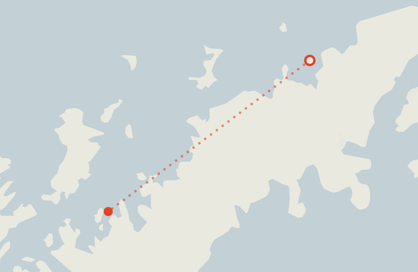 Activity map — real sighting points on an OpenStreetMap basemap