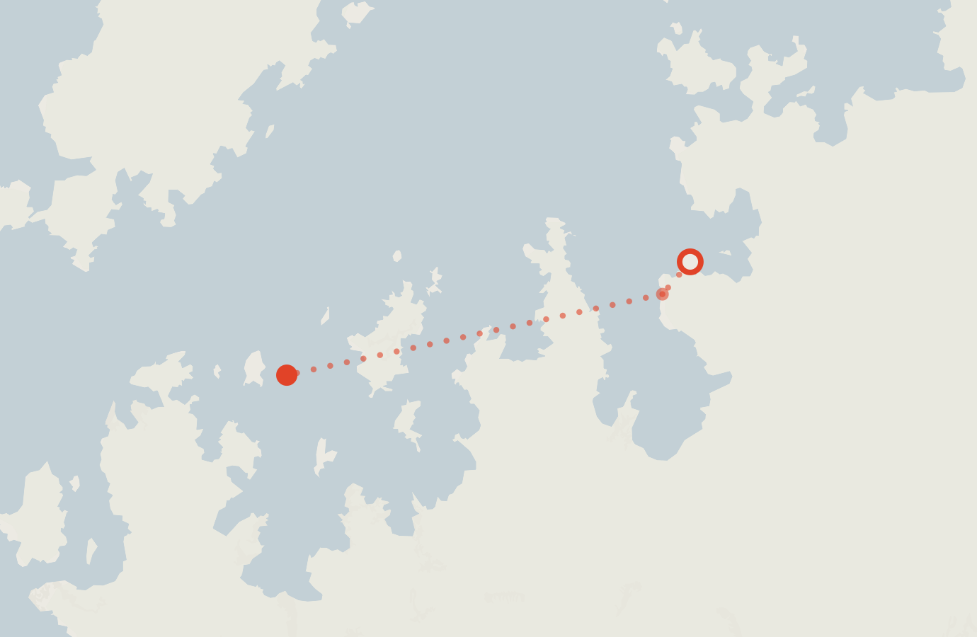 Activity map — real sighting points on an OpenStreetMap basemap