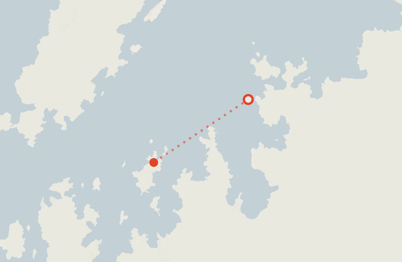 Activity map — real sighting points on an OpenStreetMap basemap