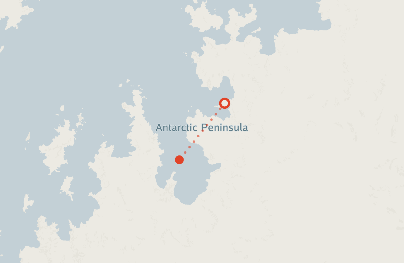Activity map — real sighting points on an OpenStreetMap basemap