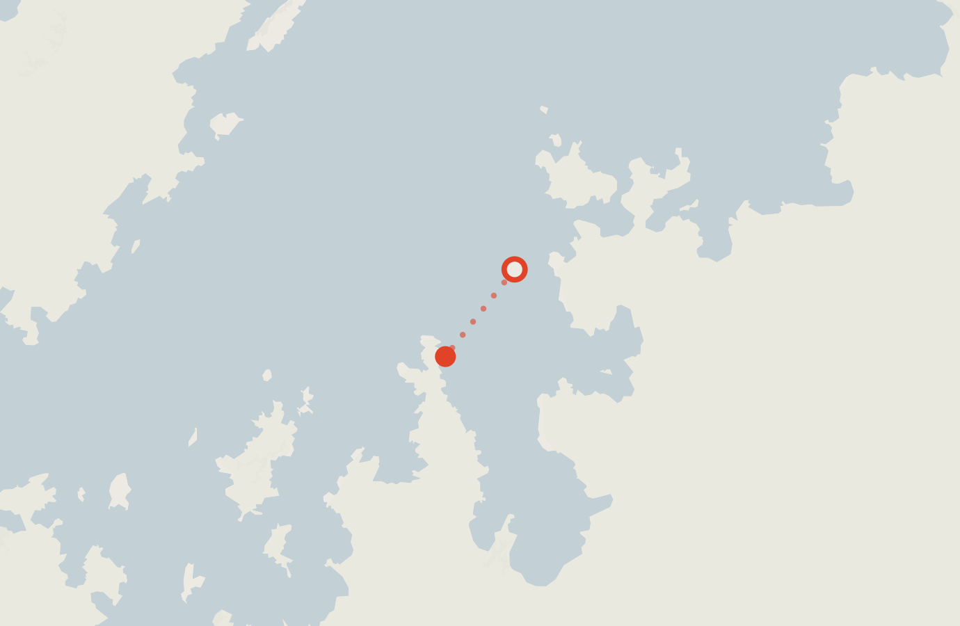 Activity map — real sighting points on an OpenStreetMap basemap