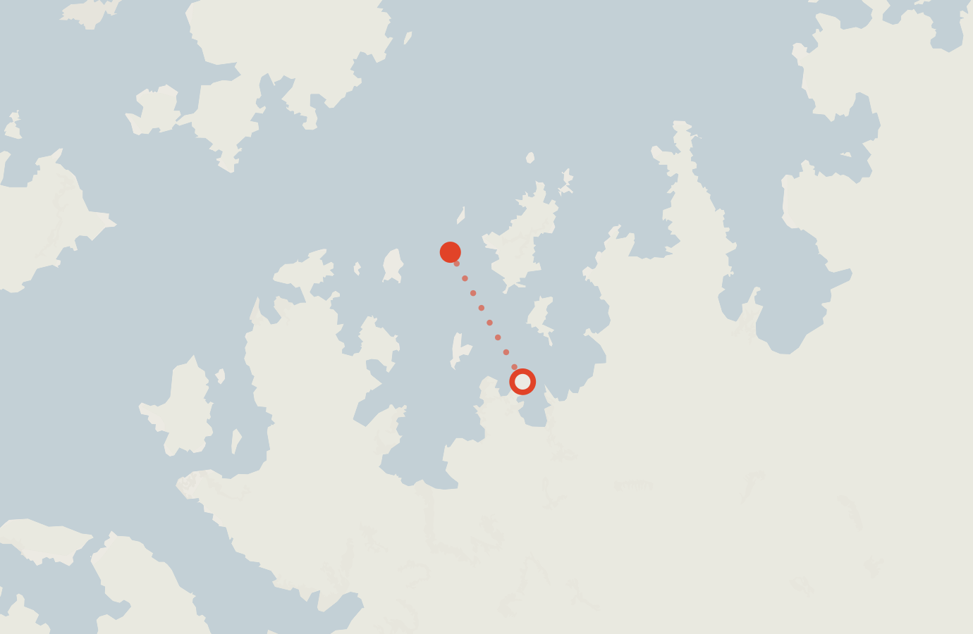 Activity map — real sighting points on an OpenStreetMap basemap