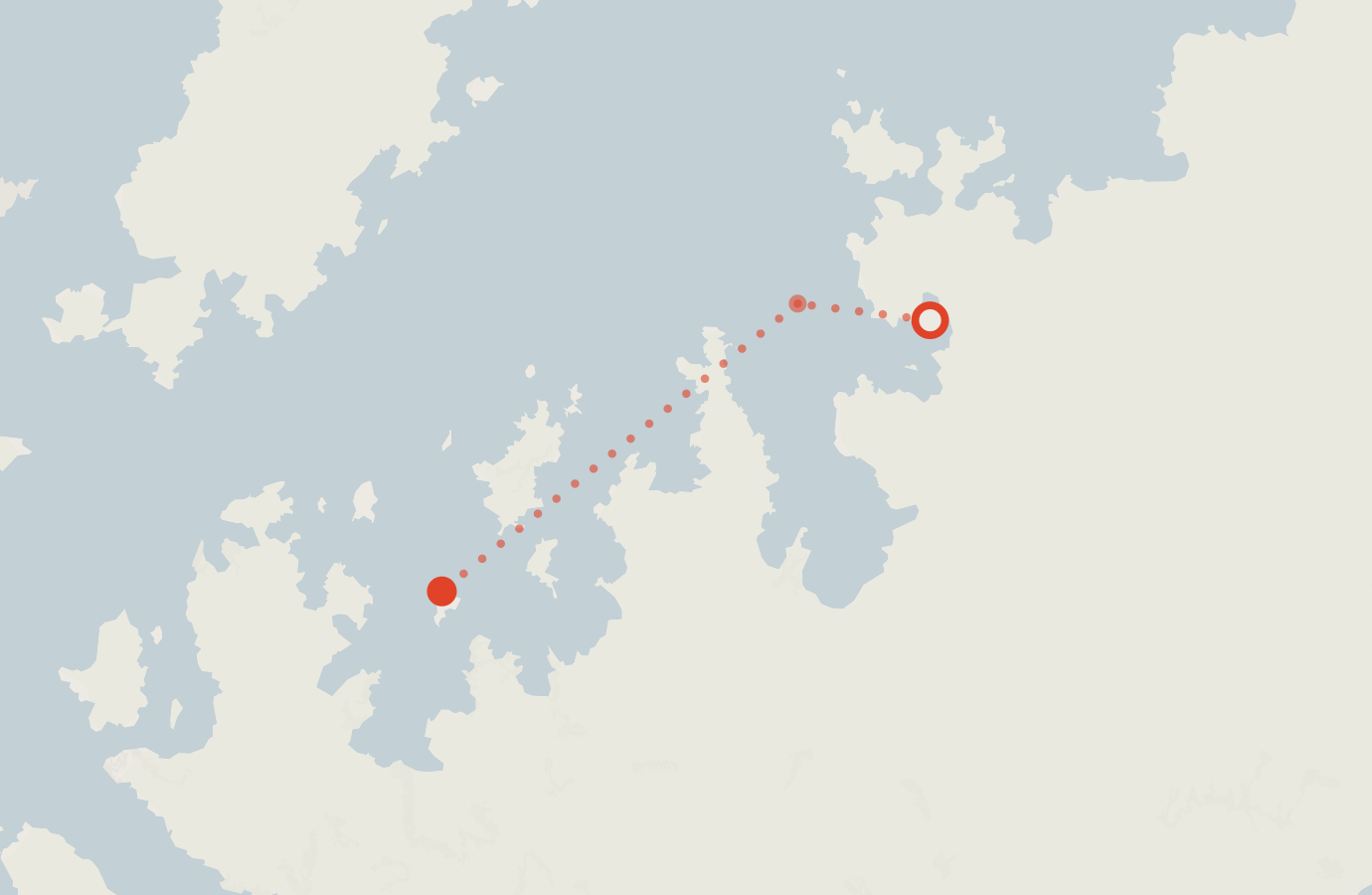 Activity map — real sighting points on an OpenStreetMap basemap