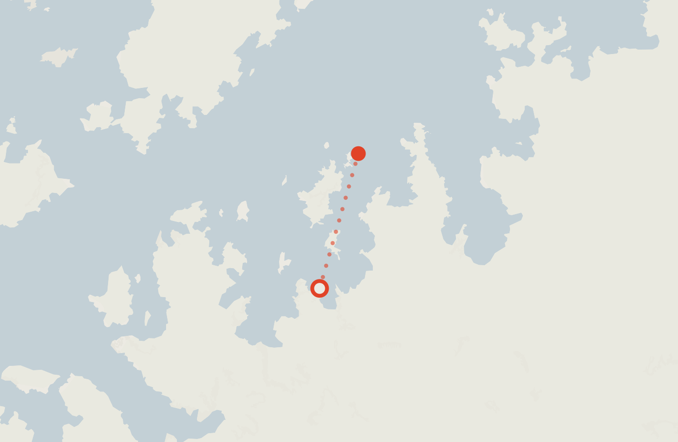 Activity map — real sighting points on an OpenStreetMap basemap