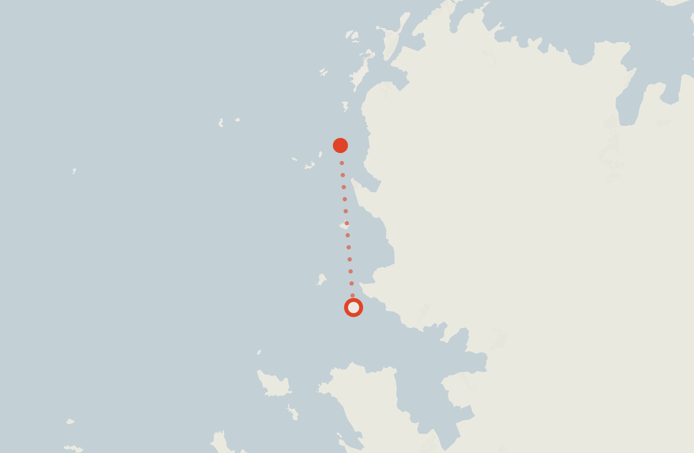 Activity map — real sighting points on an OpenStreetMap basemap