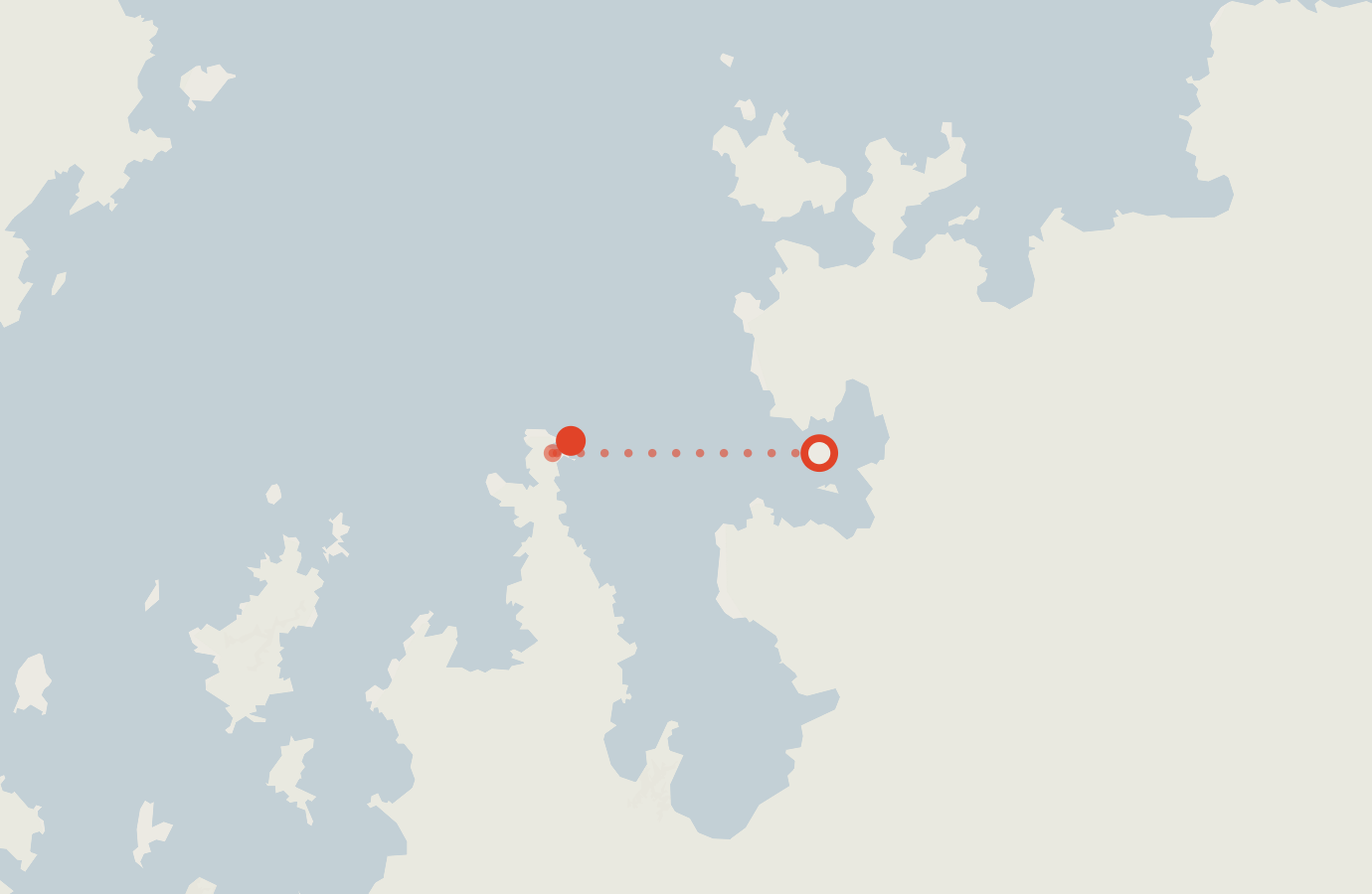 Activity map — real sighting points on an OpenStreetMap basemap