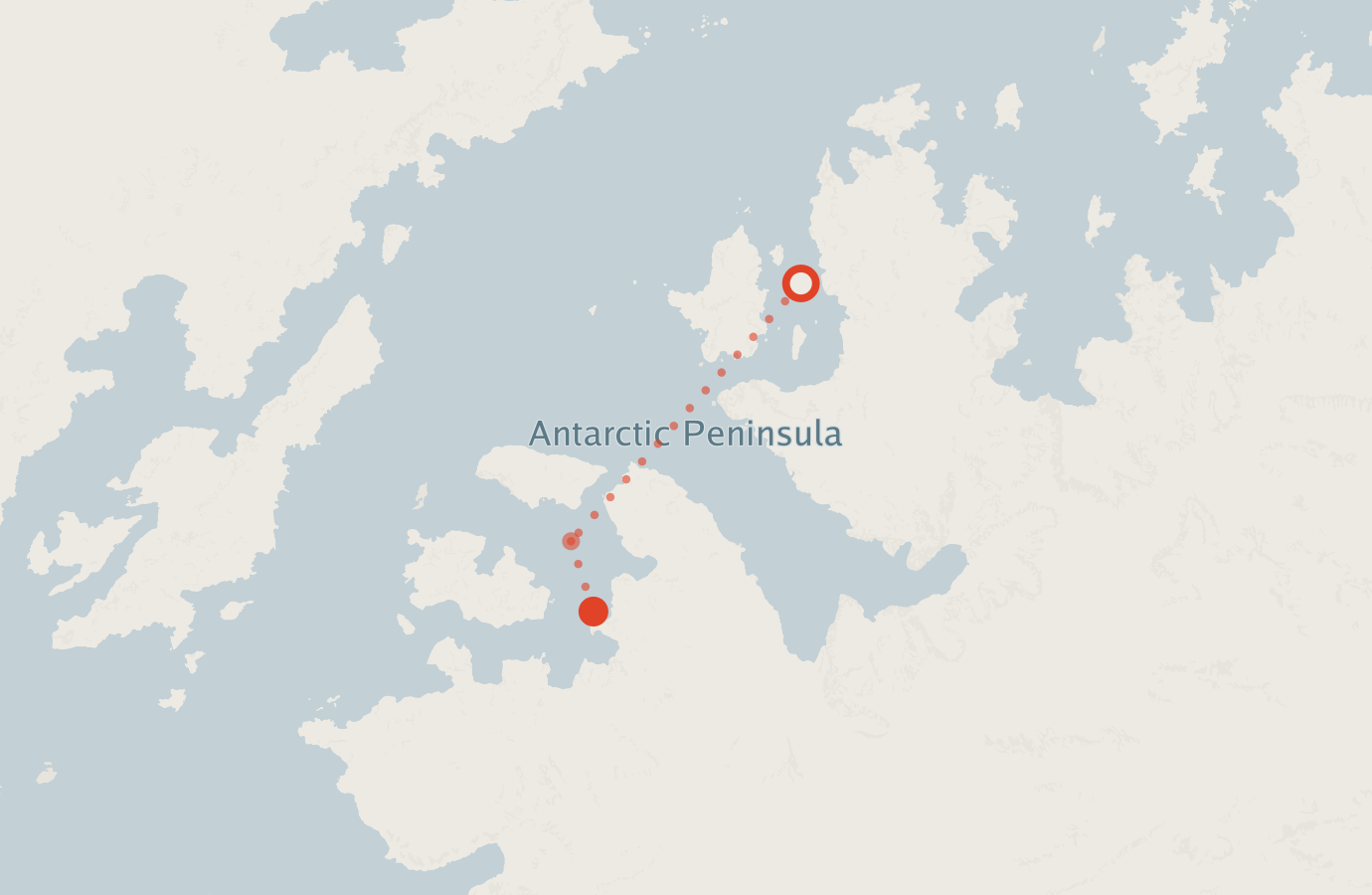 Activity map — real sighting points on an OpenStreetMap basemap