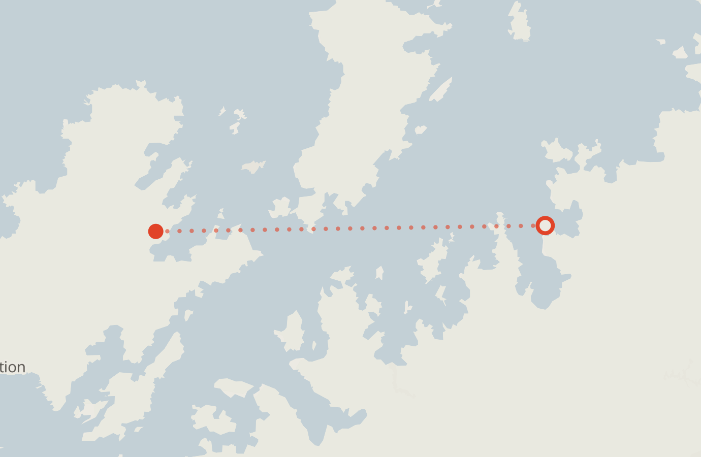 Activity map — real sighting points on an OpenStreetMap basemap