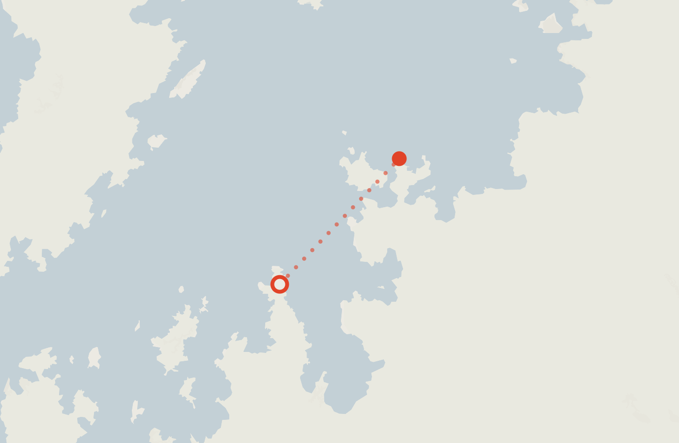Activity map — real sighting points on an OpenStreetMap basemap
