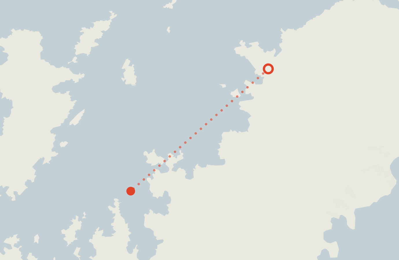 Activity map — real sighting points on an OpenStreetMap basemap