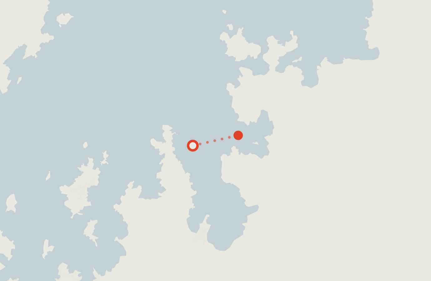 Activity map — real sighting points on an OpenStreetMap basemap