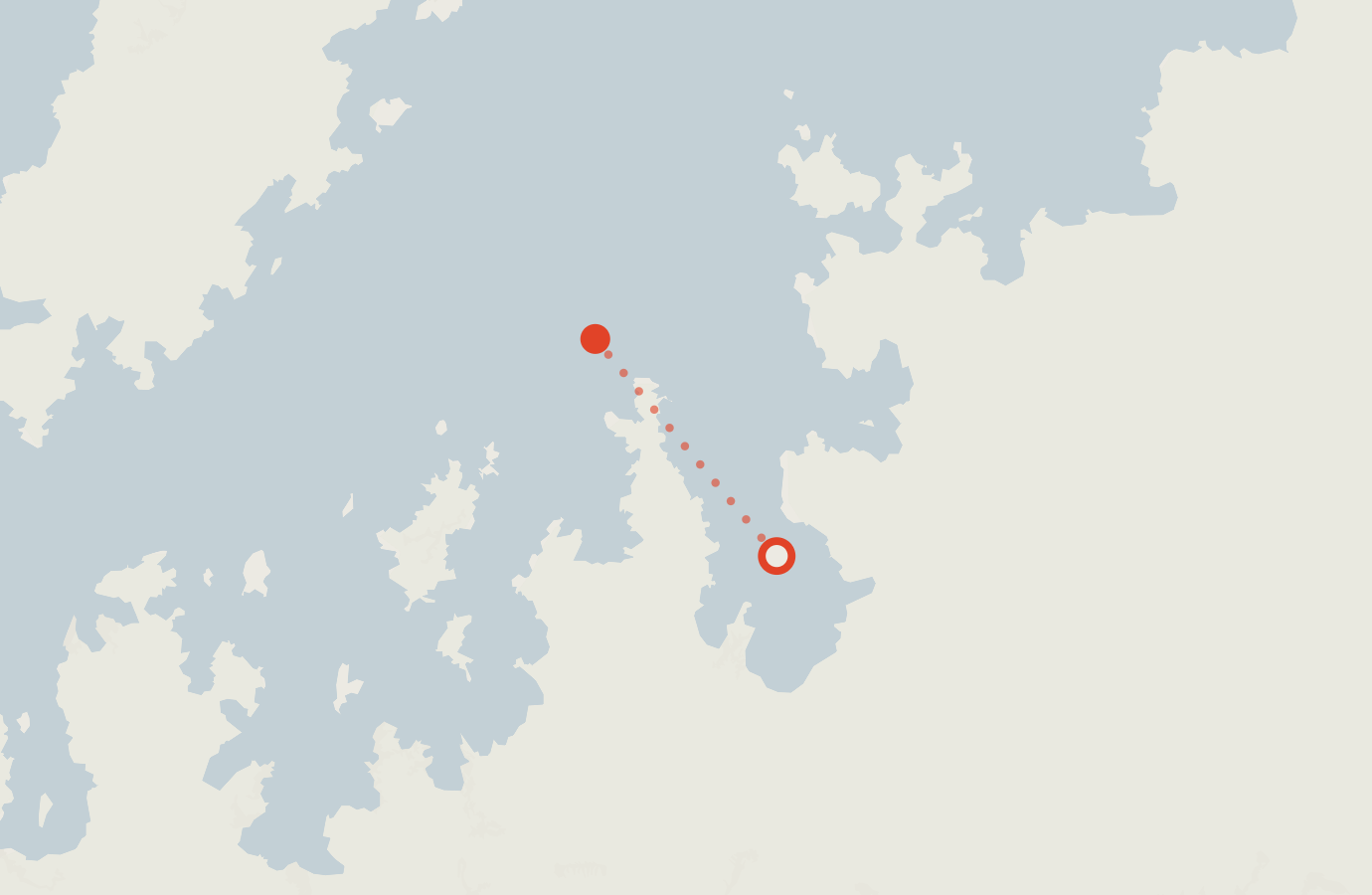 Activity map — real sighting points on an OpenStreetMap basemap