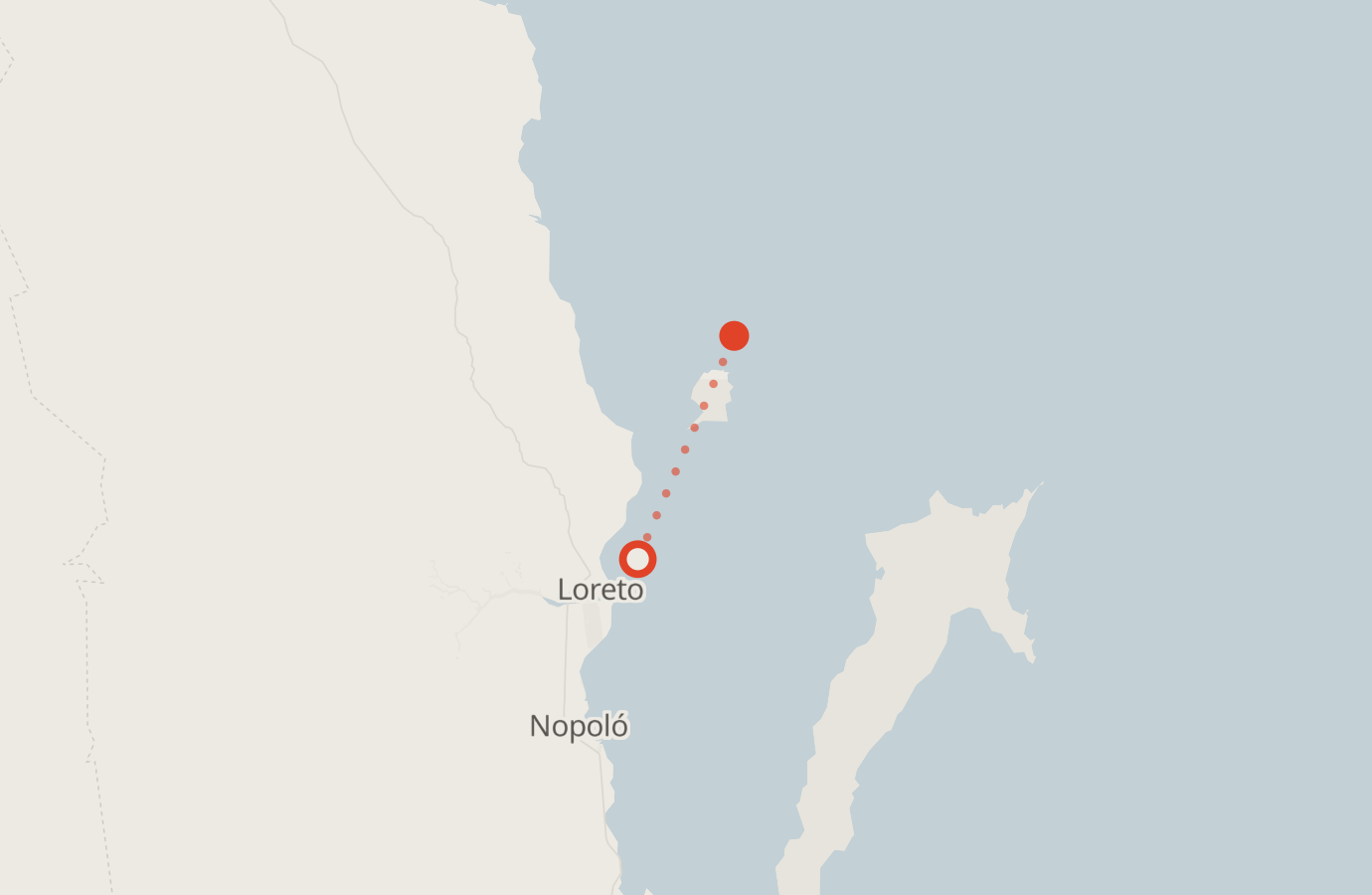 Activity map — real sighting points on an OpenStreetMap basemap