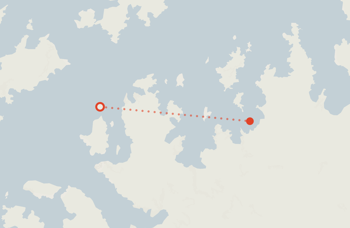 Activity map — real sighting points on an OpenStreetMap basemap