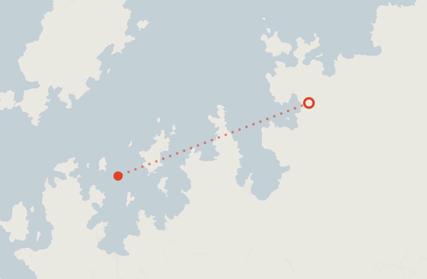 Activity map — real sighting points on an OpenStreetMap basemap