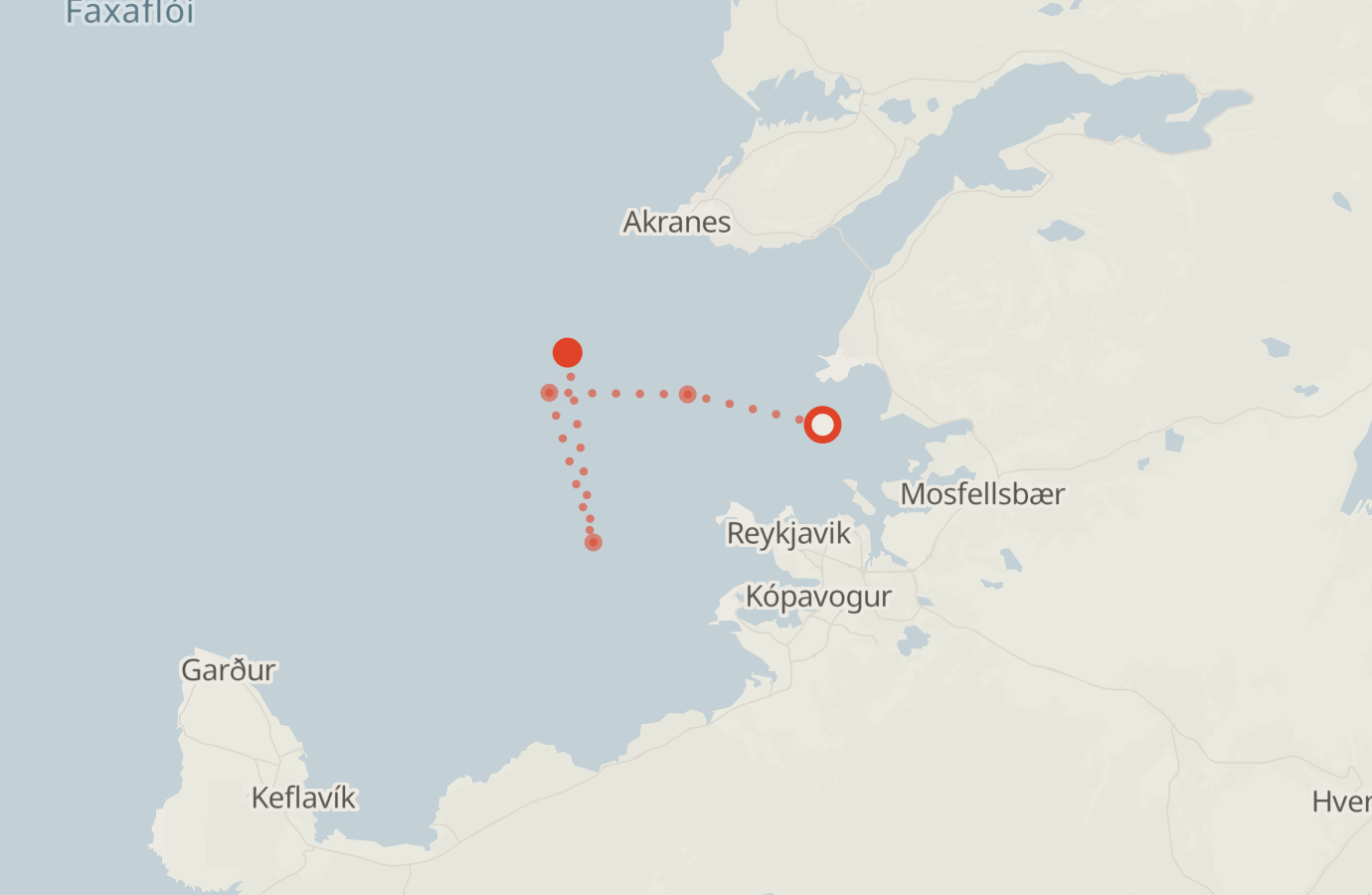 Activity map — real sighting points on an OpenStreetMap basemap