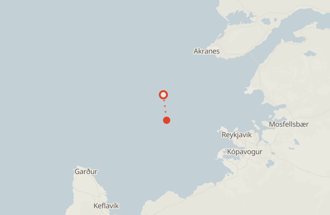 Activity map — real sighting points on an OpenStreetMap basemap