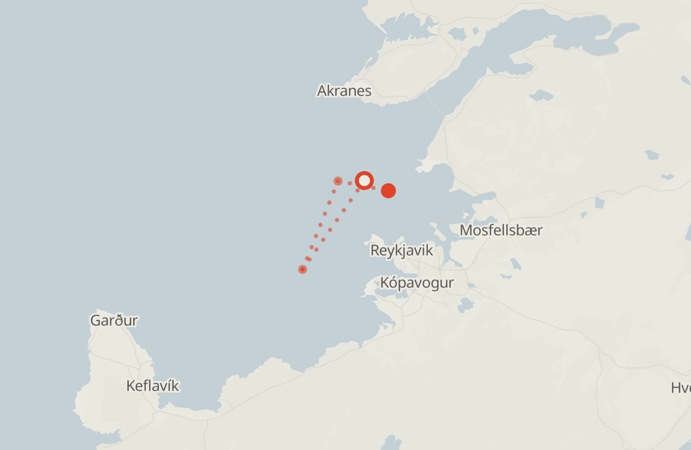 Activity map — real sighting points on an OpenStreetMap basemap