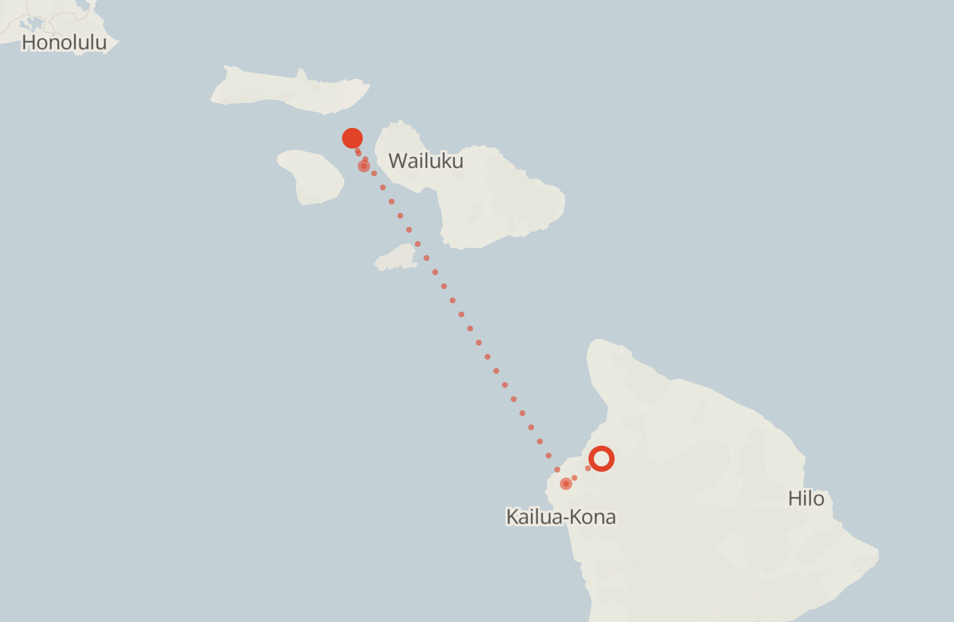 Activity map — real sighting points on an OpenStreetMap basemap