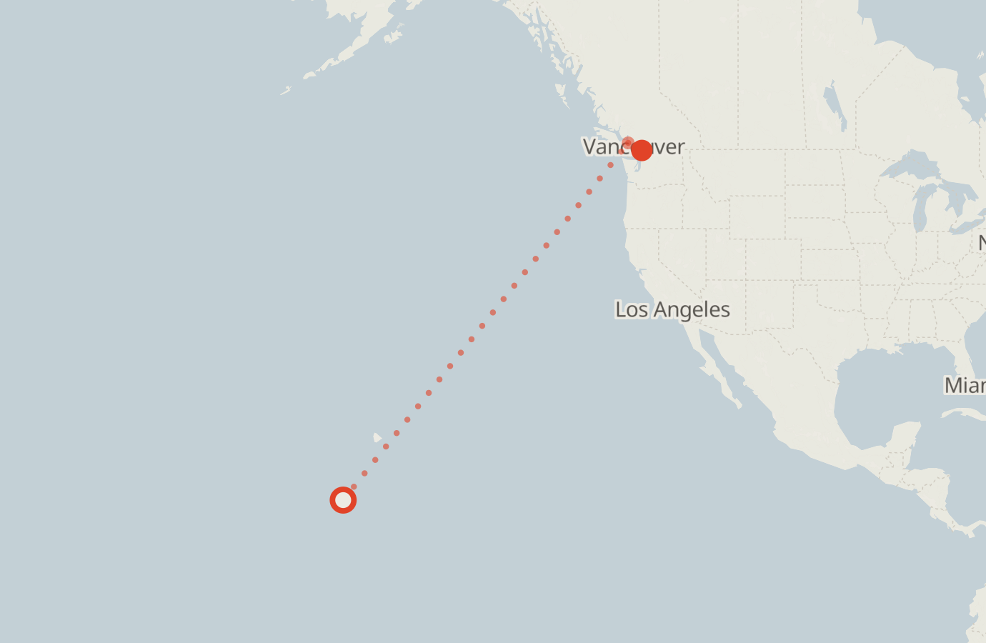 Activity map — real sighting points on an OpenStreetMap basemap