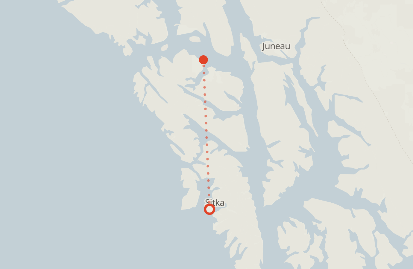 Activity map — real sighting points on an OpenStreetMap basemap