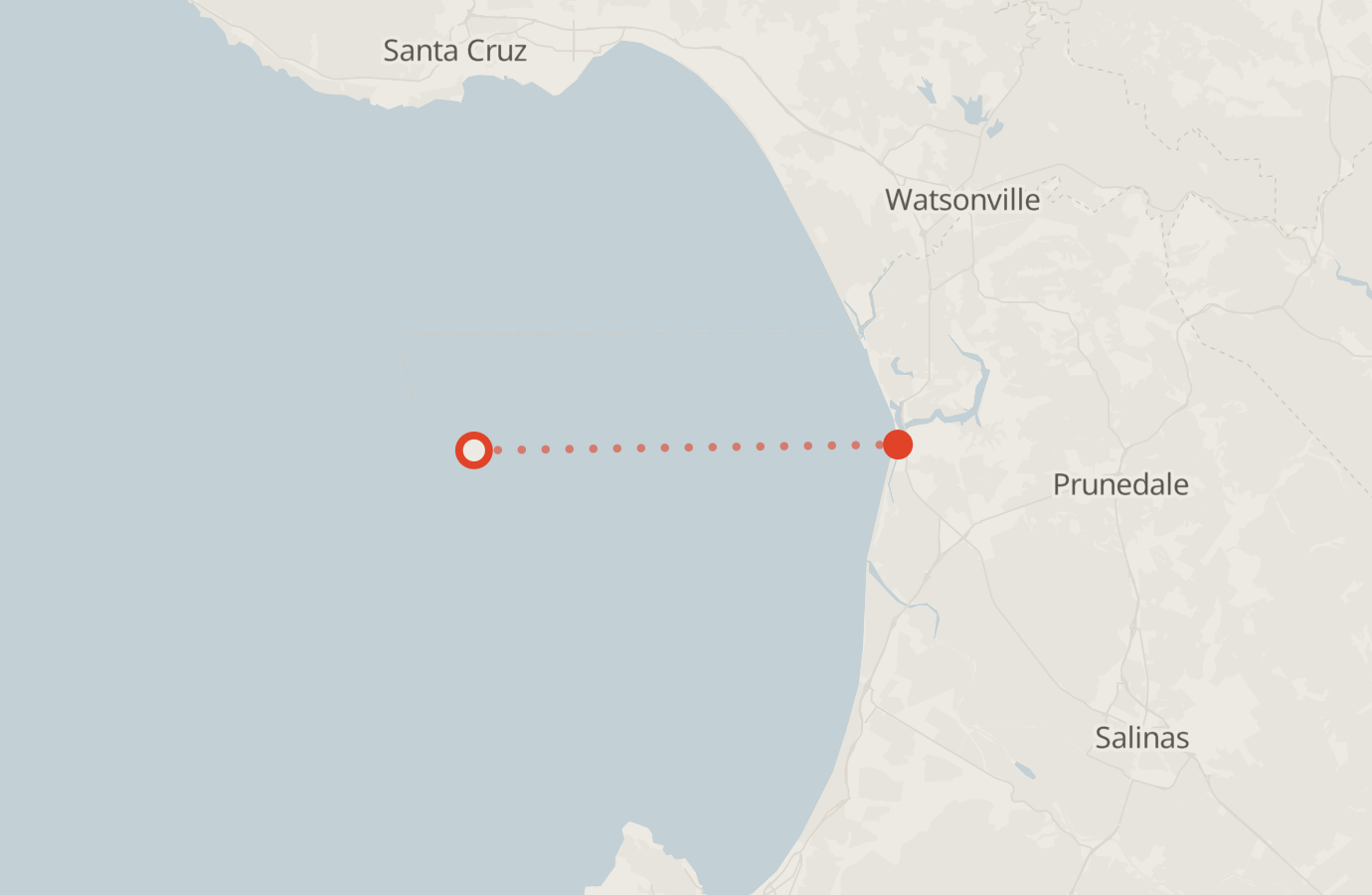 Activity map — real sighting points on an OpenStreetMap basemap