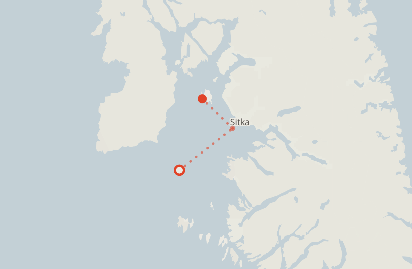 Activity map — real sighting points on an OpenStreetMap basemap