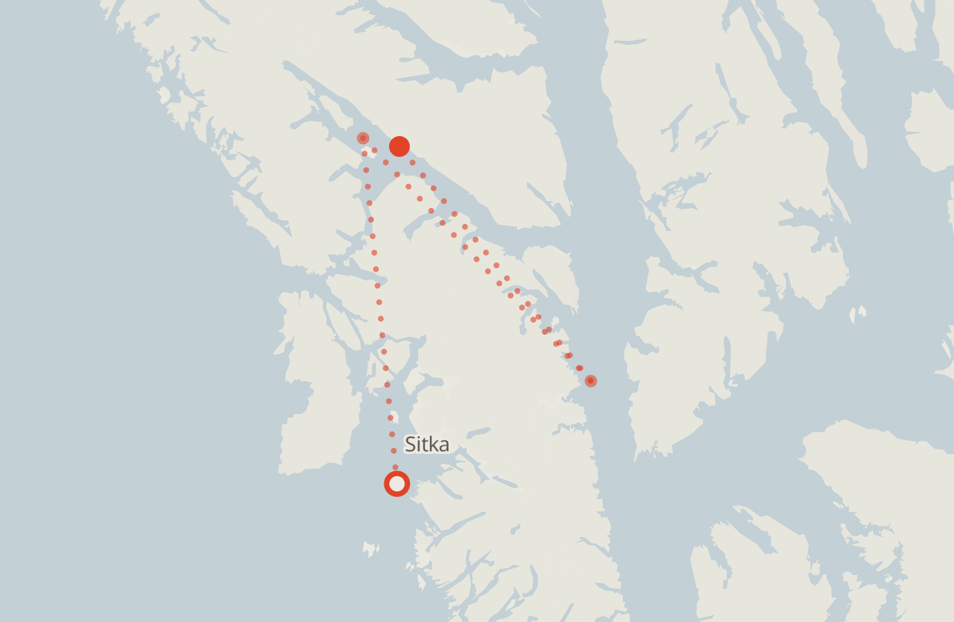 Activity map — real sighting points on an OpenStreetMap basemap