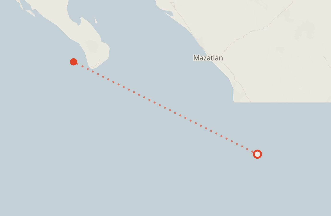 Activity map — real sighting points on an OpenStreetMap basemap