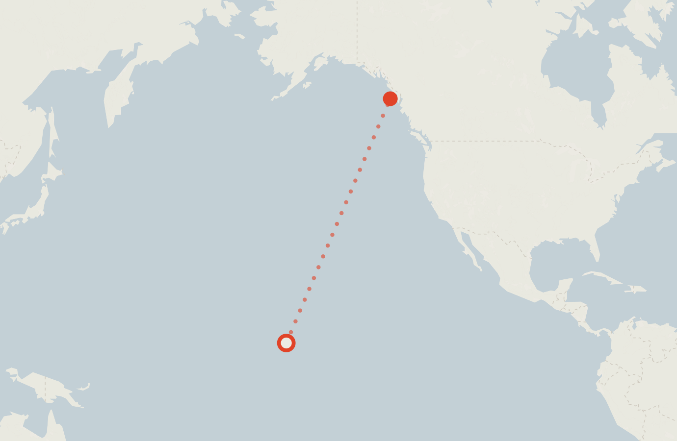 Activity map — real sighting points on an OpenStreetMap basemap