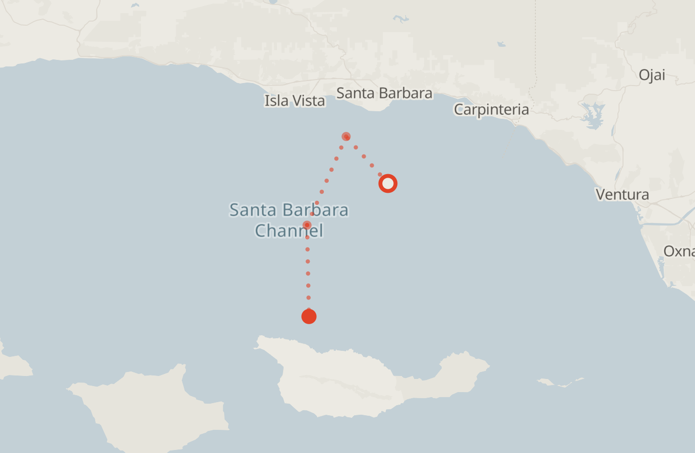 Activity map — real sighting points on an OpenStreetMap basemap