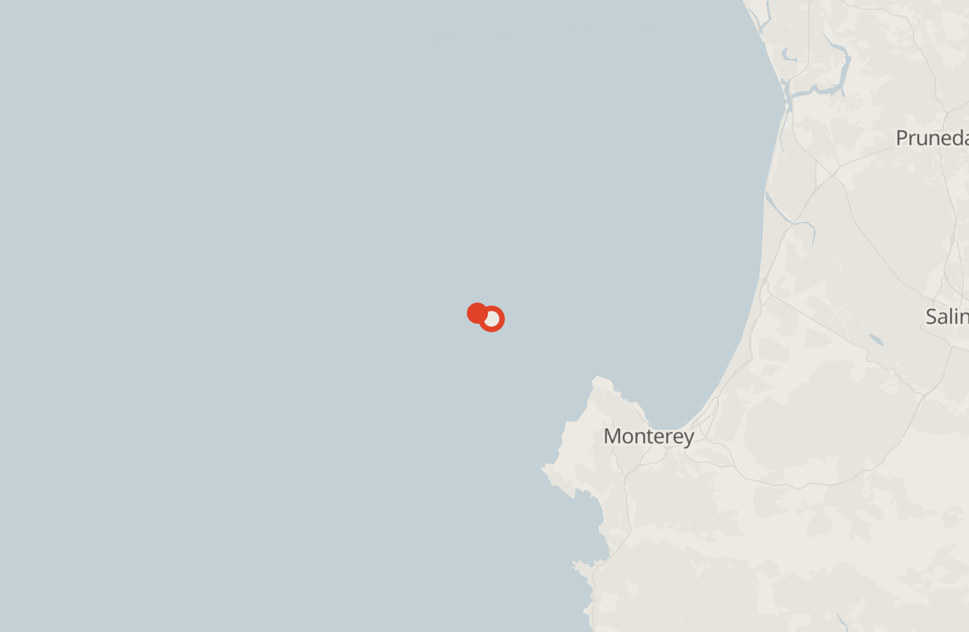 Activity map — real sighting points on an OpenStreetMap basemap