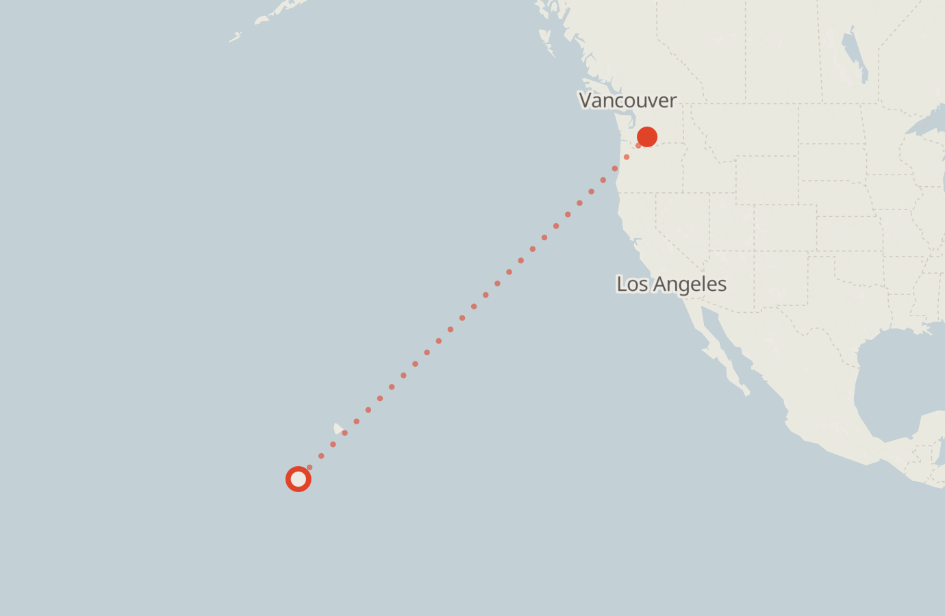 Activity map — real sighting points on an OpenStreetMap basemap