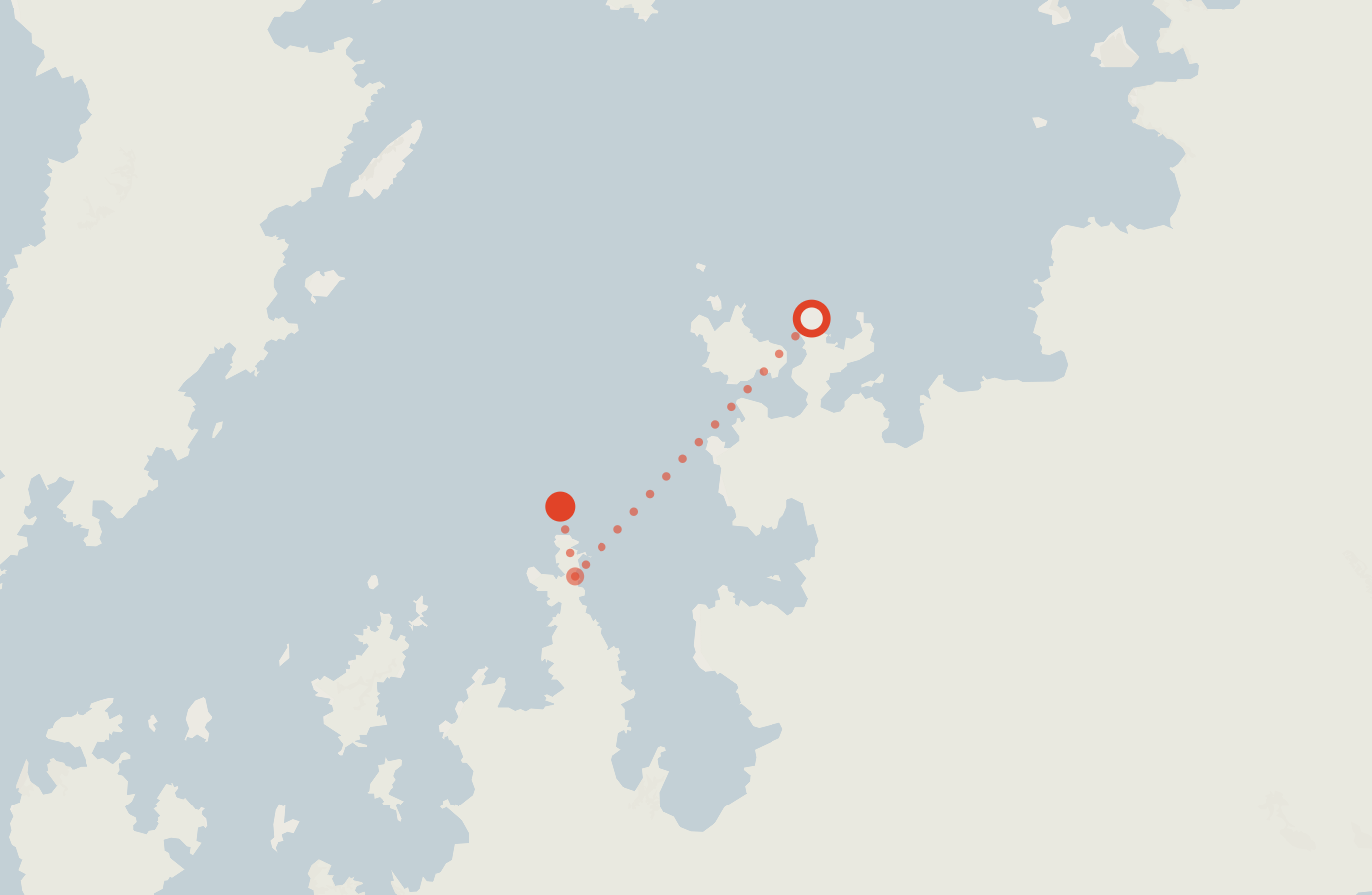 Activity map — real sighting points on an OpenStreetMap basemap