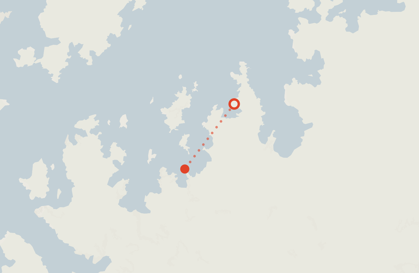 Activity map — real sighting points on an OpenStreetMap basemap