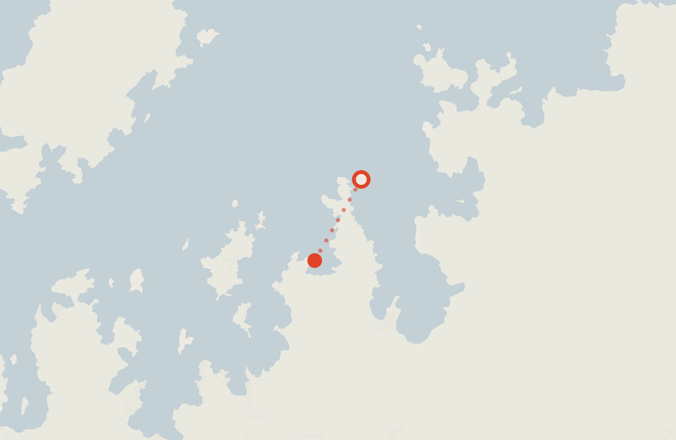 Activity map — real sighting points on an OpenStreetMap basemap