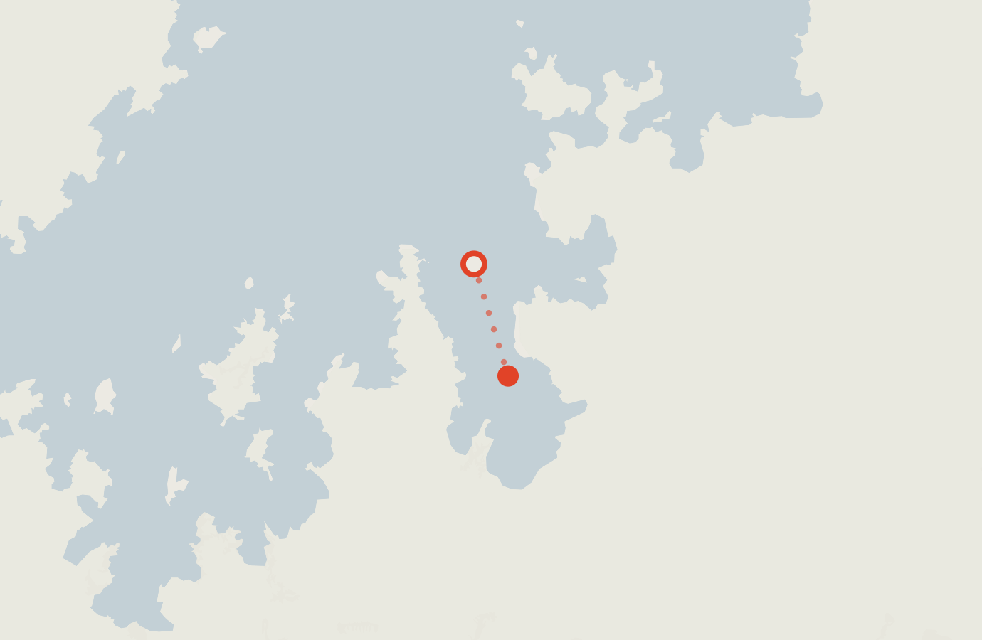 Activity map — real sighting points on an OpenStreetMap basemap