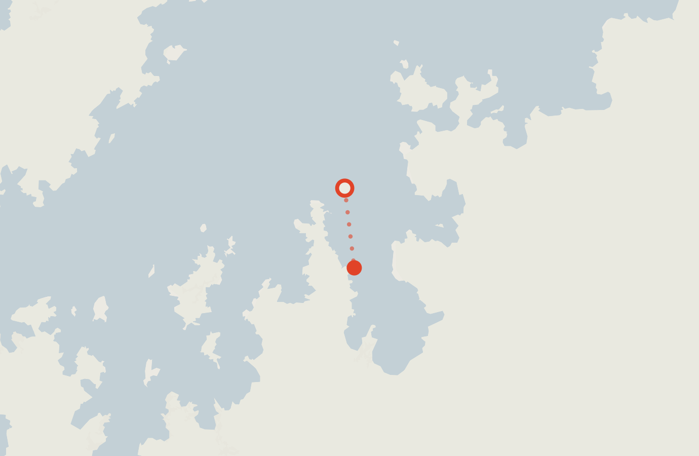 Activity map — real sighting points on an OpenStreetMap basemap