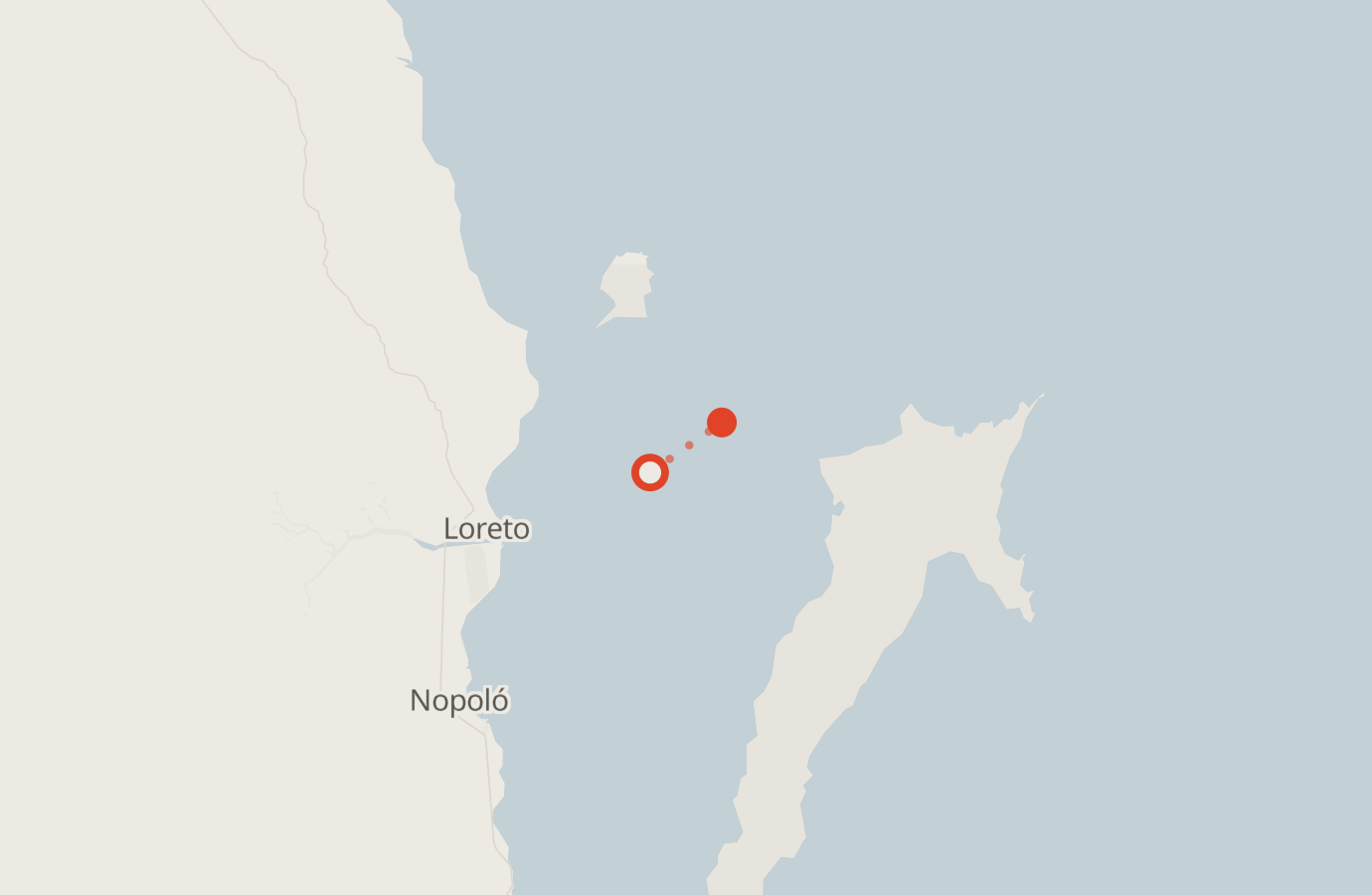 Activity map — real sighting points on an OpenStreetMap basemap