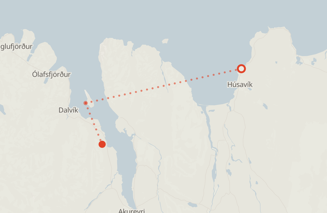 Activity map — real sighting points on an OpenStreetMap basemap
